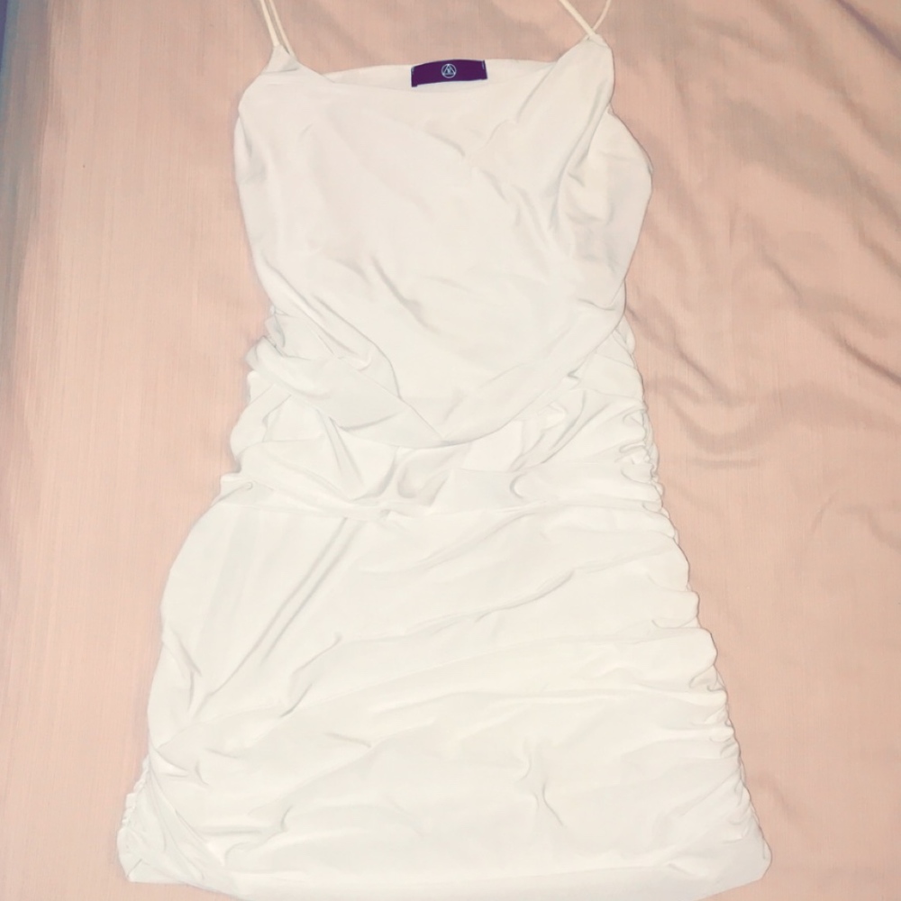Missguided Slinky White Dress